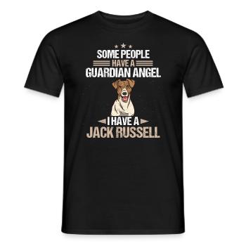 Jack Russell Terrier Dog Dog Owner - Men's T-Shirt - black - Front - AI Model Male 178 light (178cm)