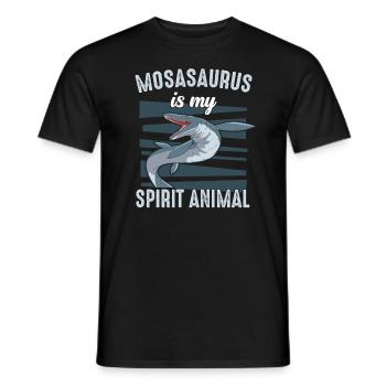 Mosasaurus Dinosaure Reptile Jurassique - T-shirt homme - noir - Devant - AI Model Male 178 light (178cm)