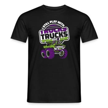 Monster Truck Auto Trucks - Men's T-Shirt - black - Front - AI Model Male 178 light (178cm)