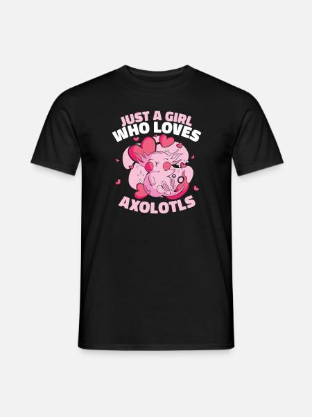Poisson Axolotl - T-shirt homme - noir