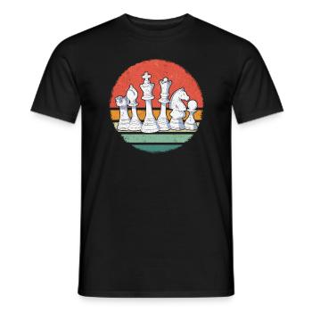 Schach Schachspieler - Männer T-Shirt - Schwarz - Vorne - AI Model Male 178 light (178cm)