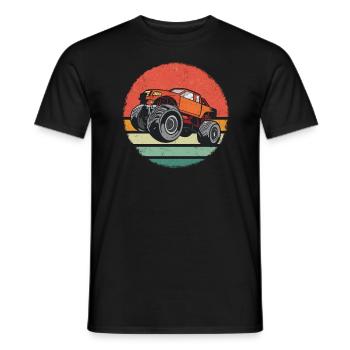 Monster Truck Auto Trucks - Men's T-Shirt - black - Front - AI Model Male 178 light (178cm)