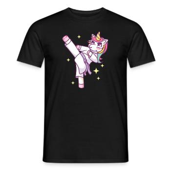 Karaté Karaté Combattant Arts Martiaux - T-shirt homme - noir - Devant - AI Model Male 178 light (178cm)