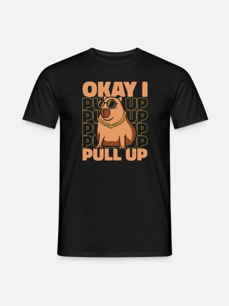 Capybara Rodent Animal - Men's T-Shirt - black