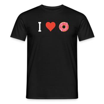 Donut Donuts Candy Bagel - T-shirt homme - noir - Devant - AI Model Male 178 light (178cm)
