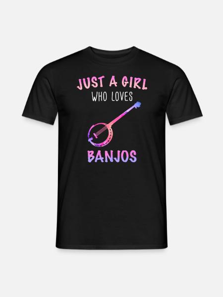 Banjo Instrument - Men's T-Shirt - black