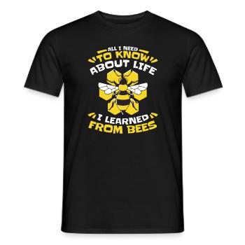 Abeille mellifère Apiculteur Abeilles Abeilles Abeille Abeille - T-shirt homme - noir - Devant - AI Model Male 178 light (178cm)