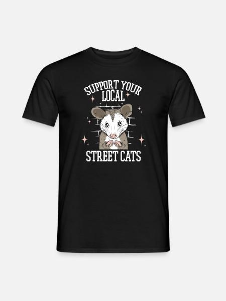 Opossum Possum Tier - Männer T-Shirt - Schwarz