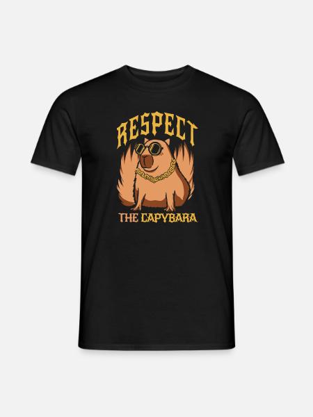 Capybara Rodent Animal - Men's T-Shirt - black