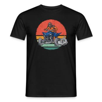 Quad Quads Quatre Roues Motorsport - T-shirt homme - noir - Devant - AI Model Male 178 light (178cm)
