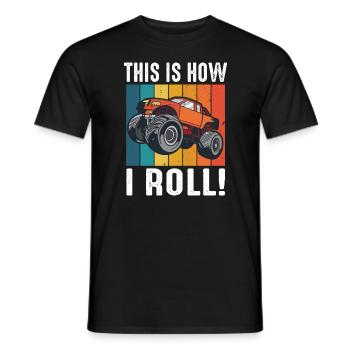 Monster Truck Auto Trucks - Männer T-Shirt - Schwarz - Vorne - AI Model Male 178 light (178cm)