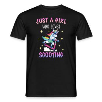 Stunt Scooter Scooter Skater Skating - Männer T-Shirt - Schwarz - Vorne - AI Model Male 178 light (178cm)