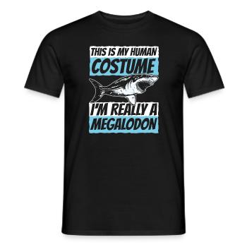 Megalodon Hai Otodus - Männer T-Shirt - Schwarz - Vorne - AI Model Male 178 light (178cm)