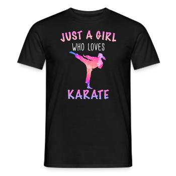 Karaté Karaté Combattant Arts Martiaux - T-shirt homme - noir - Devant - AI Model Male 178 light (178cm)