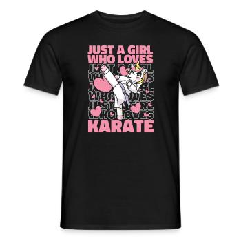 Karaté Karaté Combattant Arts Martiaux - T-shirt homme - noir - Devant - AI Model Male 178 light (178cm)