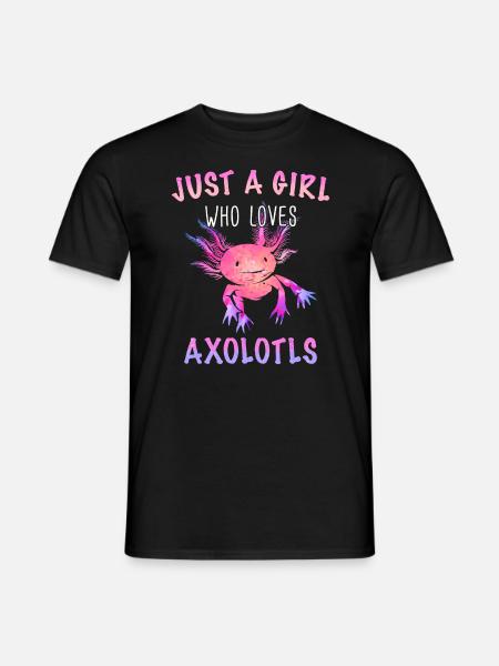 Axolotl Fish - Men's T-Shirt - black