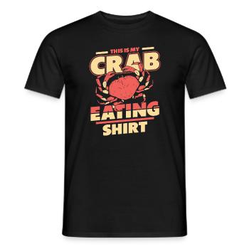 Crab Hermit Crab Crab Crab Cancer - Men's T-Shirt - black - Front - AI Model Male 178 light (178cm)