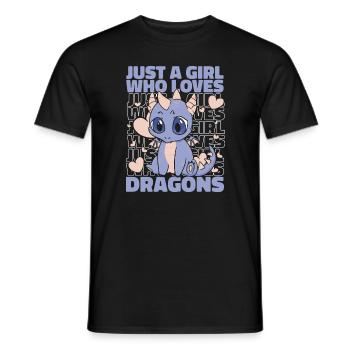 Dragon Mystique Dragon Fantaisie - T-shirt homme - noir - Devant - AI Model Male 178 light (178cm)
