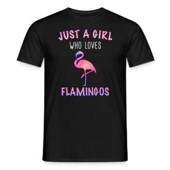 Flamingo Tier Rosa - Männer T-Shirt - Schwarz - Vorne - AI Model Male 178 light (178cm)