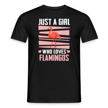 Flamingo Tier Rosa - Männer T-Shirt - Schwarz - Vorne - AI Model Male 178 light (178cm)