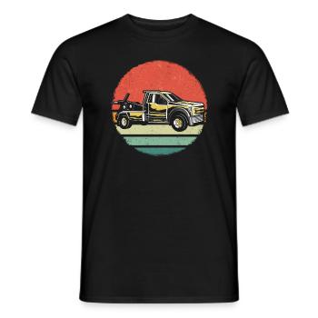 Tow truck truck tow truck tower - Men's T-Shirt - black - Front - AI Model Male 178 light (178cm)