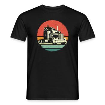 Trucker LKW-Fahrer LKWs - Männer T-Shirt - Schwarz - Vorne - AI Model Male 178 light (178cm)