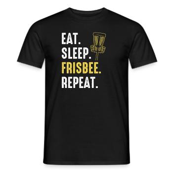 Frisbee Disc Golf - T-shirt homme - noir - Devant - AI Model Male 178 light (178cm)