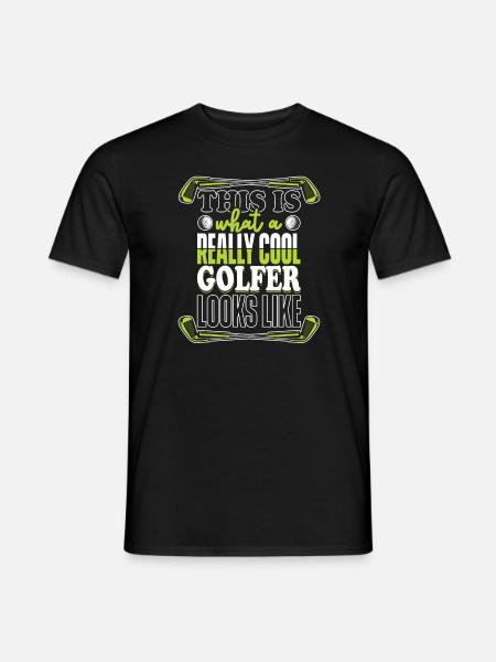 Golf Golfing Golfer Pitch Par Minigolf Sport - Männer T-Shirt - Schwarz
