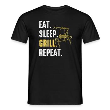 Grill Grillen Griller BBQ Barbecue - T-shirt homme - noir - Devant - AI Model Male 178 light (178cm)