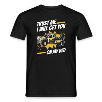 Abschleppwagen Truck Abschlepper - Männer T-Shirt - Schwarz - Vorne - AI Model Male 178 light (178cm)