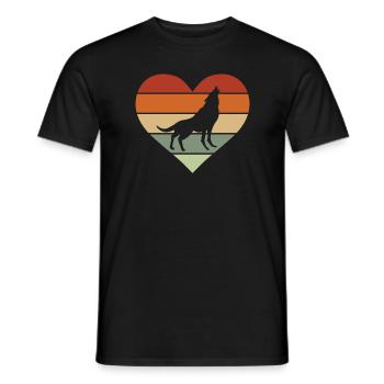 Wolf Wölfe Tier Jaulen - Männer T-Shirt - Schwarz - Vorne - AI Model Male 178 light (178cm)