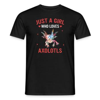 Poisson Axolotl - T-shirt homme - noir - Devant - AI Model Male 178 light (178cm)