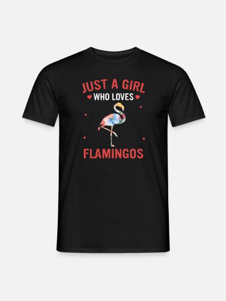 Flamingo Animal Pink - Men's T-Shirt - black