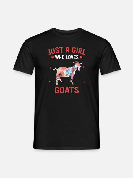 Ziege Ziegen Tier Goat - Männer T-Shirt - Schwarz