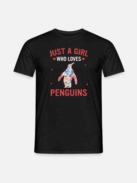 Pinguin Pinguine Tier - Männer T-Shirt - Schwarz
