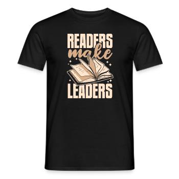 Bücher Buch lesen Bücherei Bibliothek Bücherwurm - Männer T-Shirt - Schwarz - Vorne - AI Model Male 178 light (178cm)