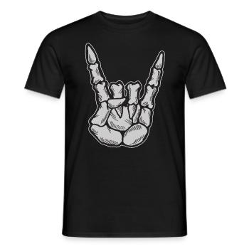 Werten Sie Ihren Stil mit ikonischer - Männer T-Shirt - Schwarz - Vorne - AI Model Male 178 light (178cm)