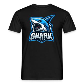 Shark Team - Men's T-Shirt - black - Front - AI Model Male 178 light (178cm)