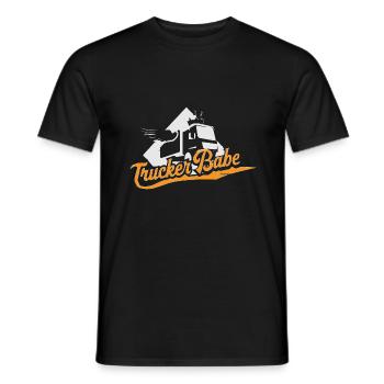 Trucker Babe - LKW Frauen Männer Leidenschaft - Männer T-Shirt - Schwarz - Vorne - AI Model Male 178 light (178cm)