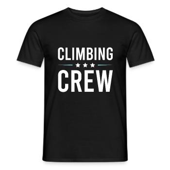 Climbing Crew - Männer T-Shirt - Schwarz - Vorne - AI Model Male 178 light (178cm)