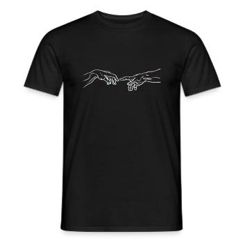 Création d’Adam Michel-Ange - T-shirt homme - noir - Devant - AI Model Male 178 light (178cm)