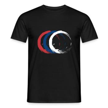 Serbia - Men's T-Shirt - black - Front - AI Model Male 178 light (178cm)