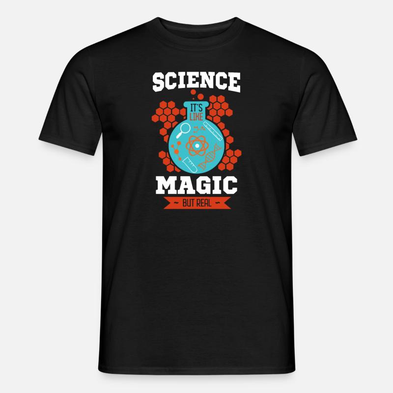 Science Biology Physics Magic Gift - Mænd T-shirt - sort