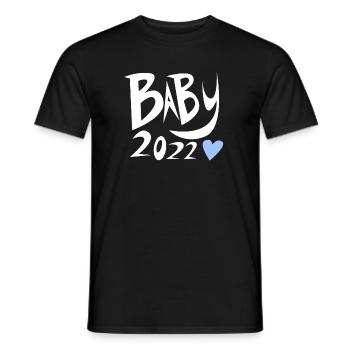 Bébé 2022 - Naissance Enceinte 2022 - T-shirt homme - noir - Devant - AI Model Male 178 light (178cm)