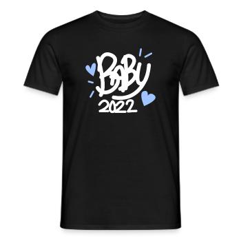 Bébé 2022 Enceinte - T-shirt homme - noir - Devant - AI Model Male 178 light (178cm)