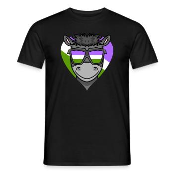 LGBT MOTIV ESEL - Männer T-Shirt - Schwarz - Vorne - AI Model Male 178 light (178cm)