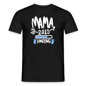 Mom 2023 Mother Pregnancy Pregnant - Men's T-Shirt - black - Front - AI Model Male 178 light (178cm)