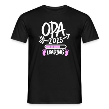 Opa 2023 loading - Männer T-Shirt - Schwarz - Vorne - AI Model Male 178 light (178cm)