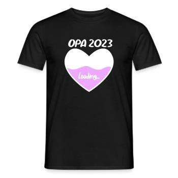 Opa 2023 loading - Männer T-Shirt - Schwarz - Vorne - AI Model Male 178 light (178cm)