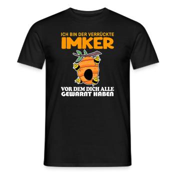 Imker Imkerei Honig Bienen Bienenzüchter - Männer T-Shirt - Schwarz - Vorne - AI Model Male 178 light (178cm)